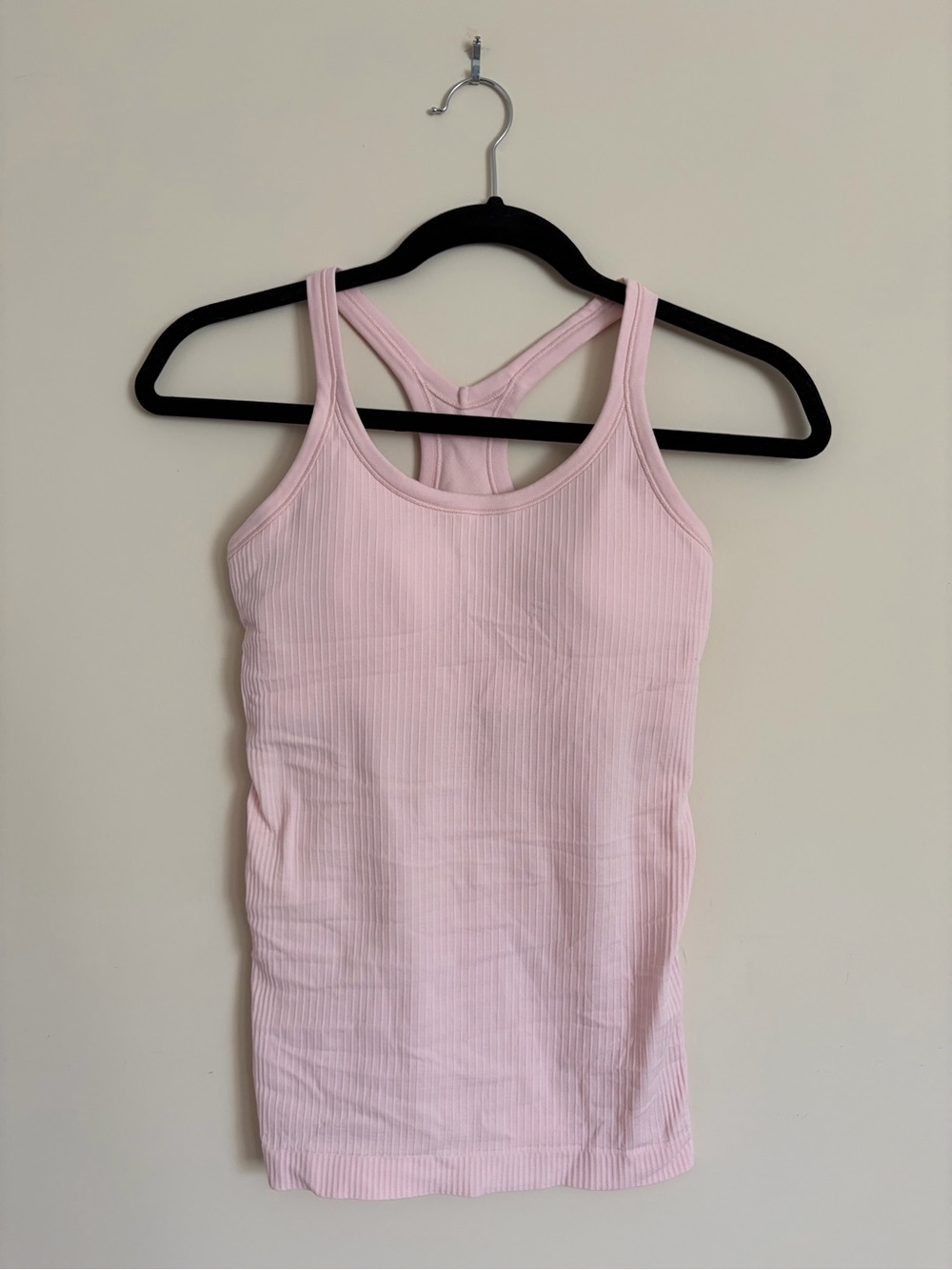 Lululemon Light Pink Ribbed Tank Top, size XS